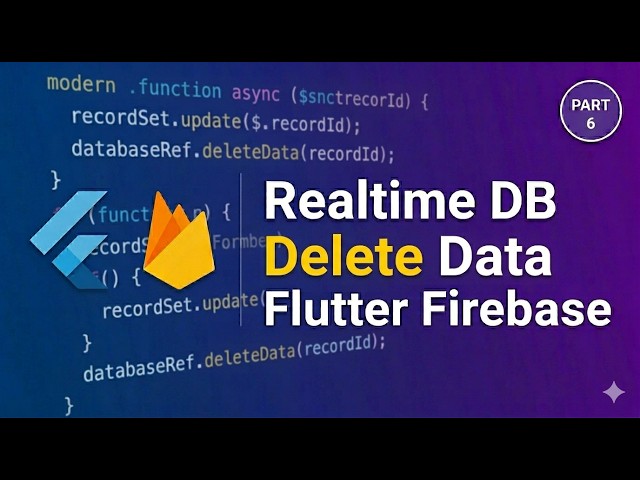 Flutter Firebase Delete Data 🗑️ Remove Records from Realtime Database