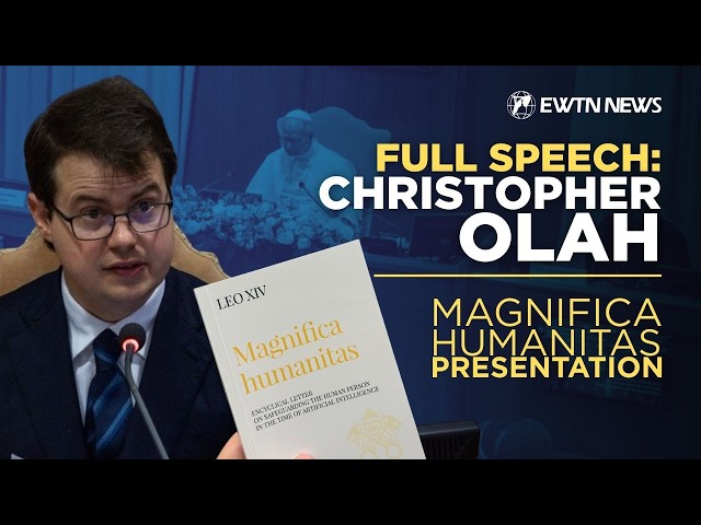 Full Speech: Anthropic Co‑Founder Christopher Olah at Magnifica Humanitas Vatican Launch | EWTN News