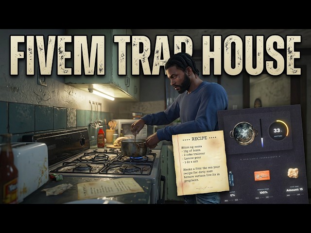 Insane Fivem Trap House Script! 🏚️ Drug Lab & Packing Station 💊