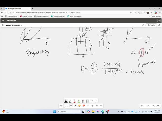 Example: Calculating True Strain from True Stress