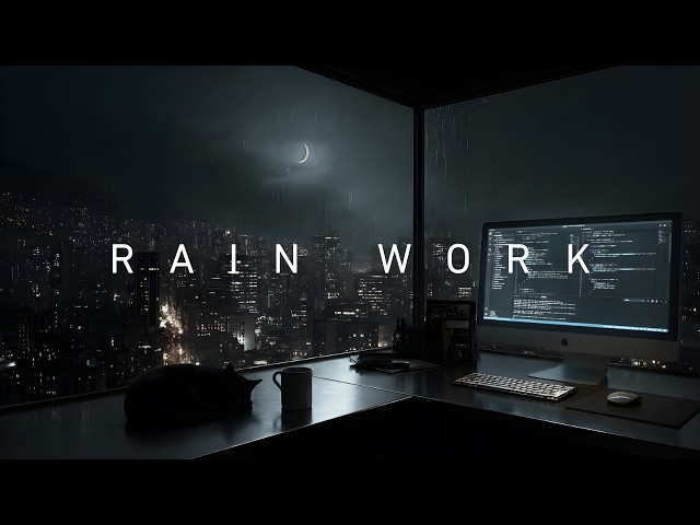 Deep Work Music — Rain at the Glass for Coding, Writing & Late Night Study
