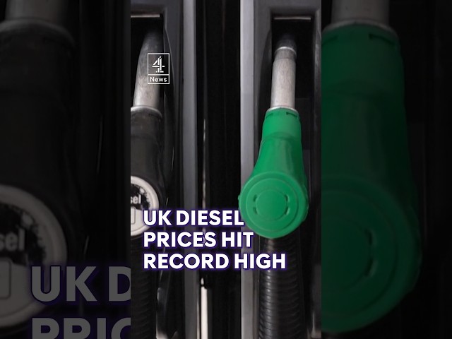 Record-high UK diesel prices pass £2 a litre