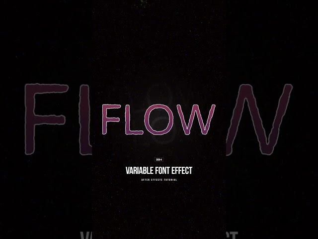 Variable Font Animation in After Effects | Dynamic Typography Tutorial