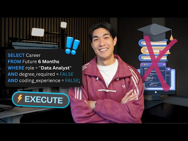 How I would become a data analyst in 6 months today - No tech background / No uni degree