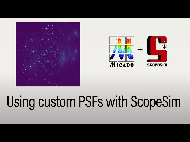 ScopeSim Tutorial: Creating custom PSFs with TipTop and using them in ScopeSim