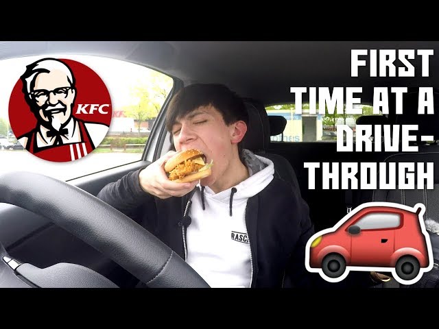 DRIVING ALONE FOR THE FIRST TIME UK THOUGH KFC DRIVE THRU! 😍