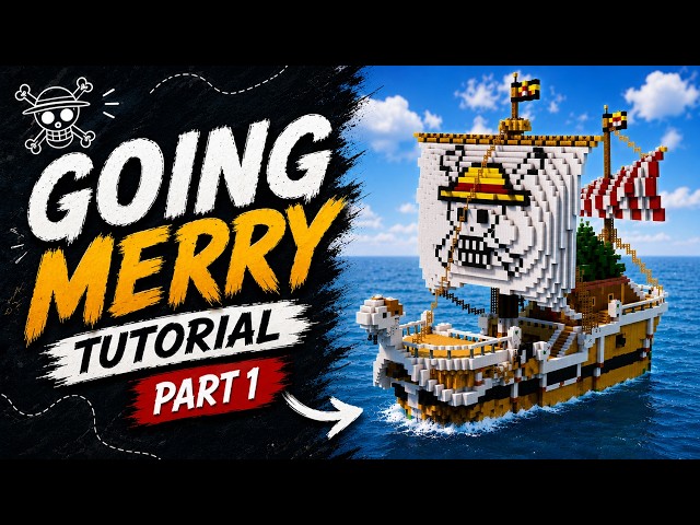 How to Build the Going Merry Ship in Minecraft (Part 1) | Minecraft Tutorial
