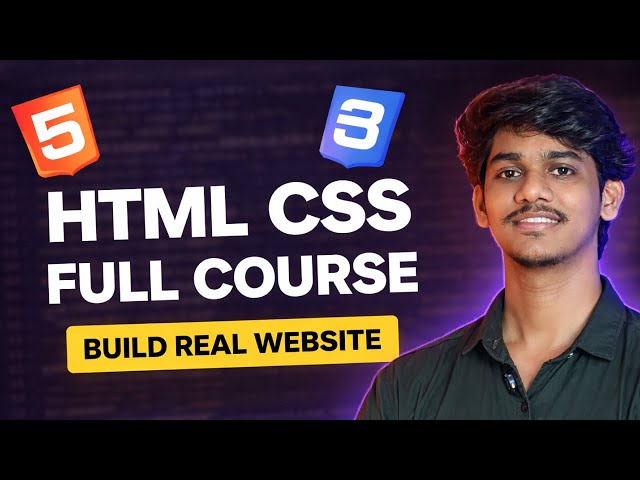 HTML CSS Full Course in Telugu | Zero to Hero | Build & Deploy YouTube Clone