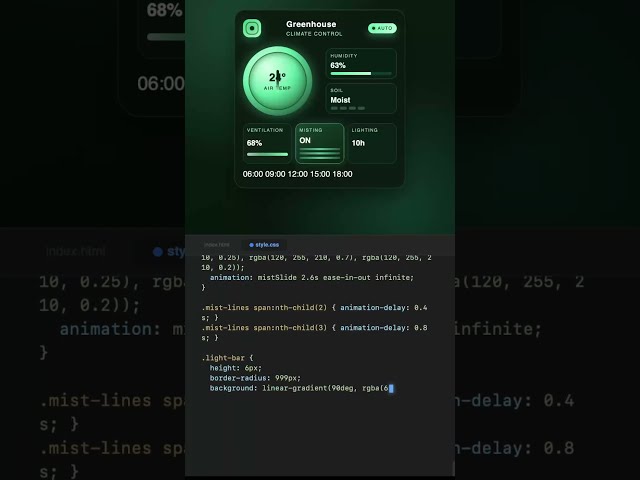 Greenhouse System #coding #css #code #shorts