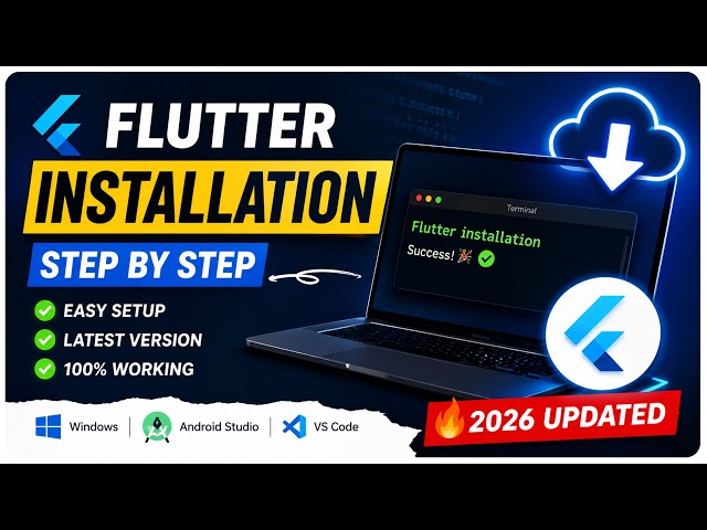 Flutter SDK Install & Setup on Windows | Easy Method for Beginners (2026)
