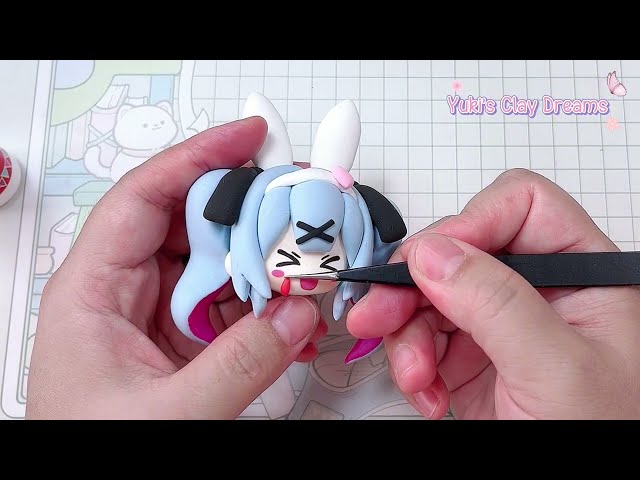 Crafting Miku’s Adorable Rabbit Hole 🐰- Clay Tutorial