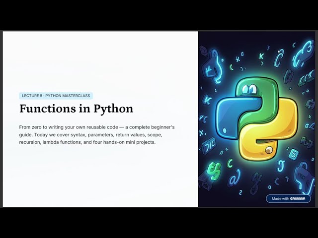Lecture 5