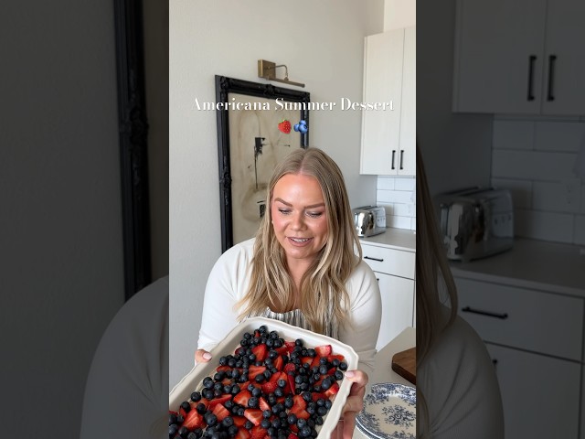 Americana Summer Dessert 🍓🫐 Recipe in comments