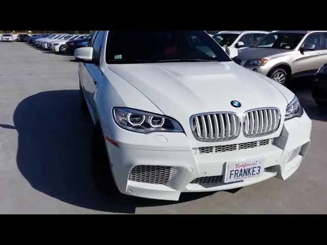 NEW BMW X6 M WHITE OUT!  Walk Around - Red Interior - not M6
