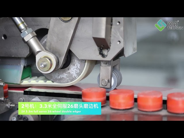 Techwin jumbo size high speed glass double edging line double edger