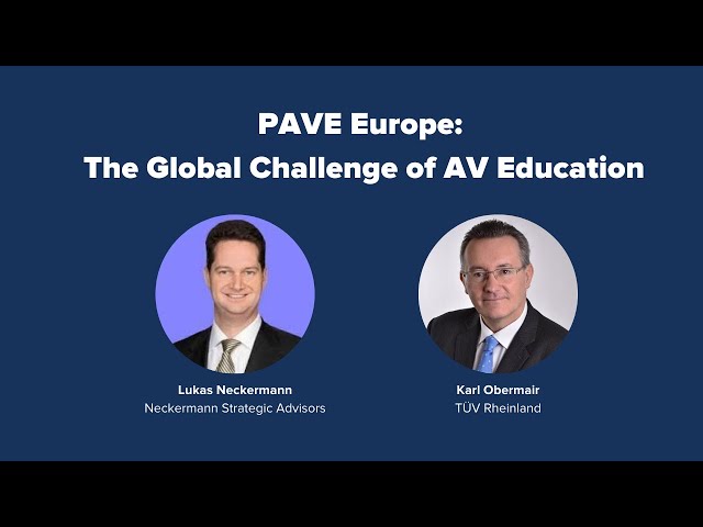 Special Conversation "PAVE Europe: The Global Challenge of AV Education" - Full Recording