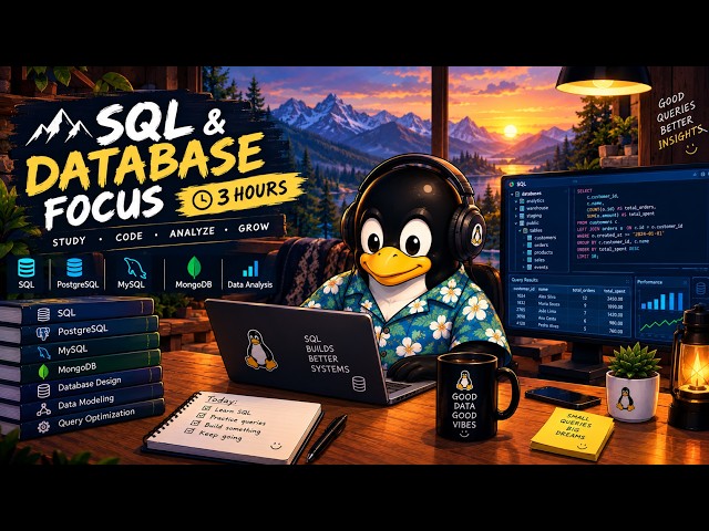 SQL & Database Focus 🌄 3 Hours of Instrumental Music for Study, Coding & Deep Work