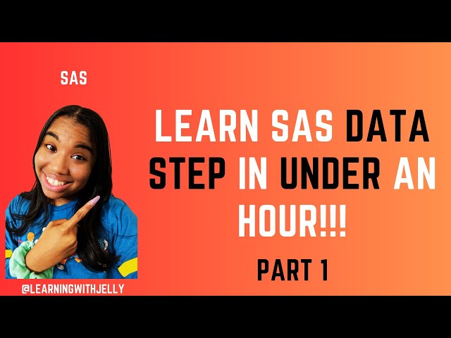 SAS DATA STEP Crash Course:  Learn SAS in Under an Hour!