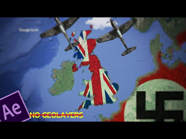 Epic Battle Map Animation Using After effects and Google Earth Studio:Map Animation In After Effects
