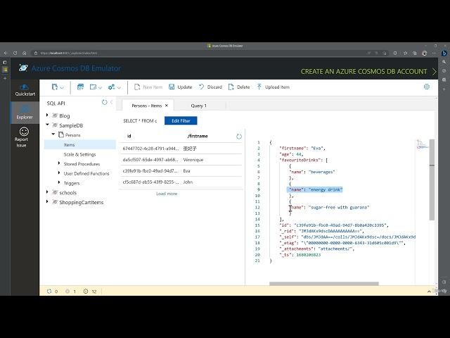 45 Azure Cosmos DB and SQL