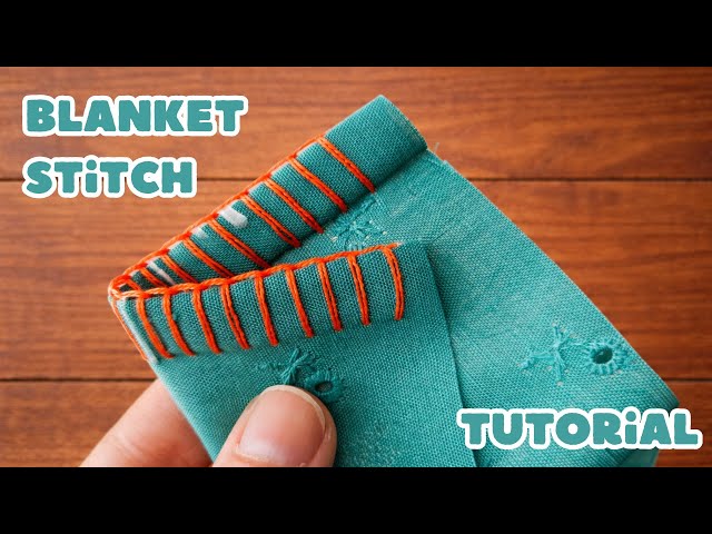 Blanket stitch tutorial | Easy hand sewing for beginners
