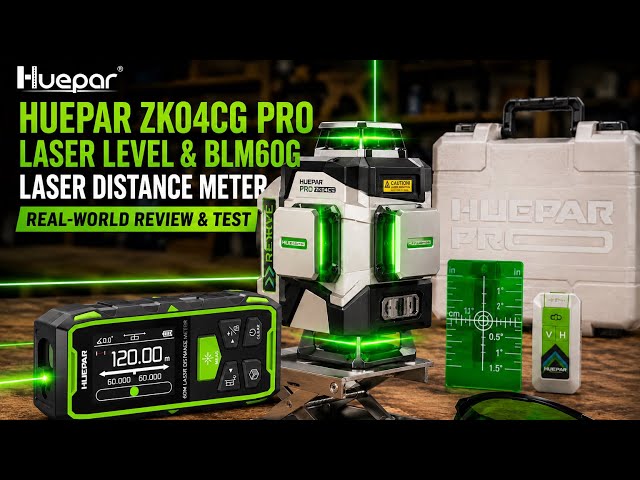 I Tested the Huepar ZK04CG 4D Laser Level & BLM60G Laser Distance Meter!