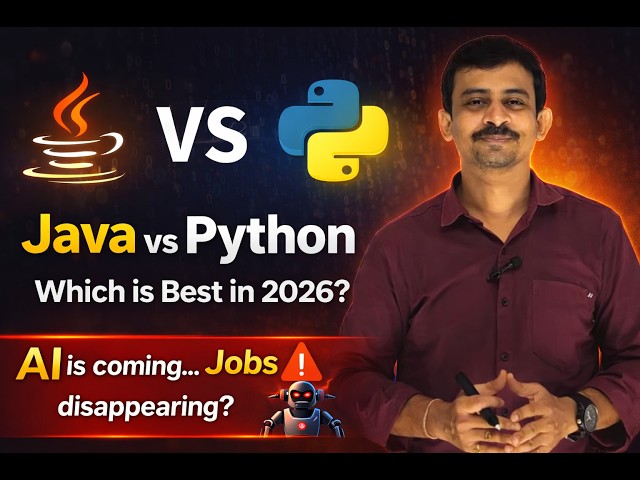 Java vs Python 2026 🔥 Which is Best for Jobs? (AI Era Reality) explained in telugu