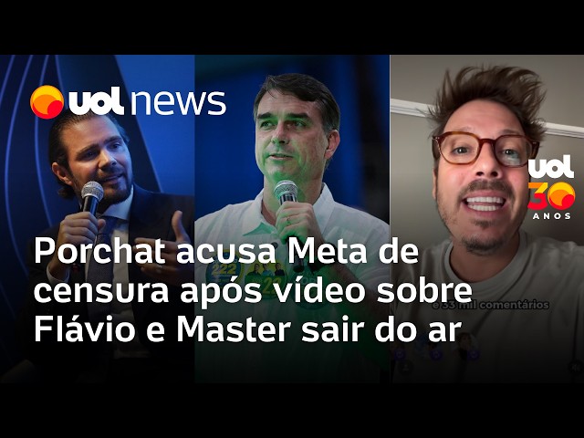 Porchat accuses Meta of censorship after video about Flávio Bolsonaro, Master, and Lagoinha Churc...