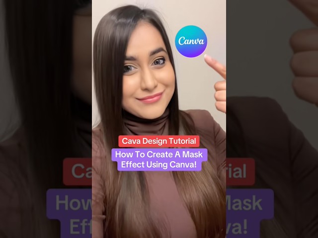 Canva Tutorial - How To Create A Design With A Masking Effect Using Canva!