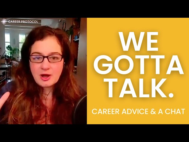 Career Advice That ACTUALLY Helps (And The Future of This Channel)
