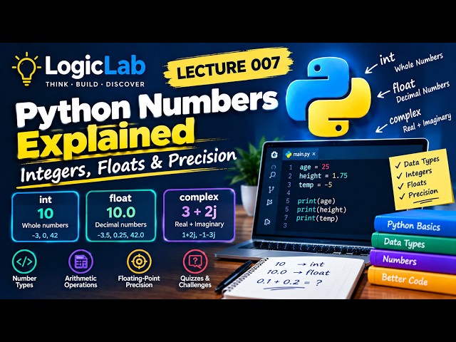 Python Mastery #007 — Python Numbers Explained: Integers, Floats & Precision