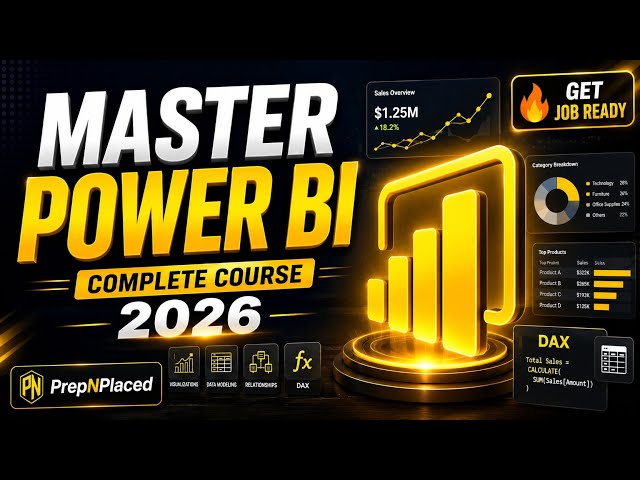 Power BI for Beginners | Learn Data Visualization, Dashboards & DAX | 