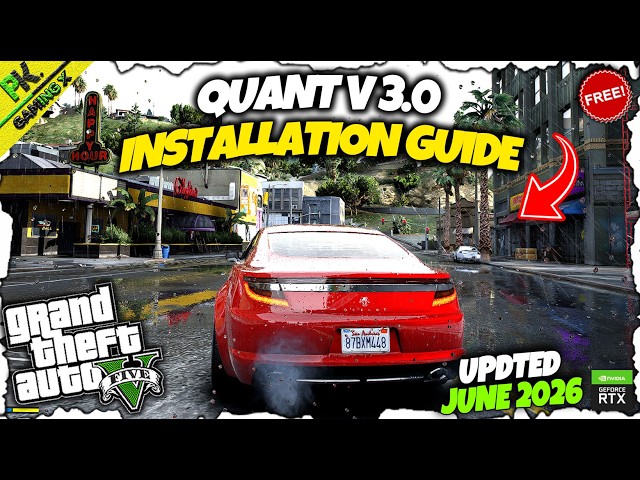 How To Install QuantV 3.0 Graphics Mod In GTA 5 || June 2026 Updated || Quant V Mod for Free!!😍