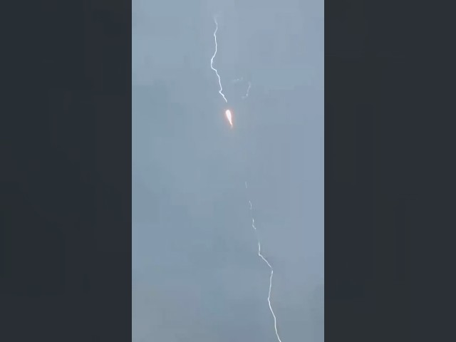 Rocket Struck By Lightning