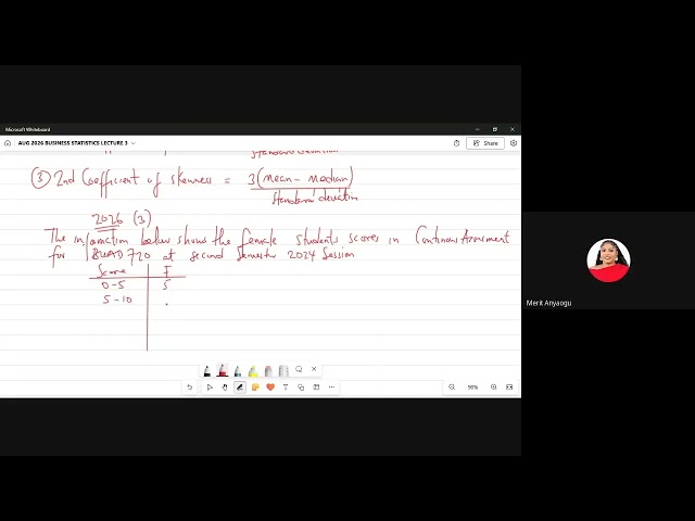 AUG 2026 BUSINESS STATISTICS LECT 3