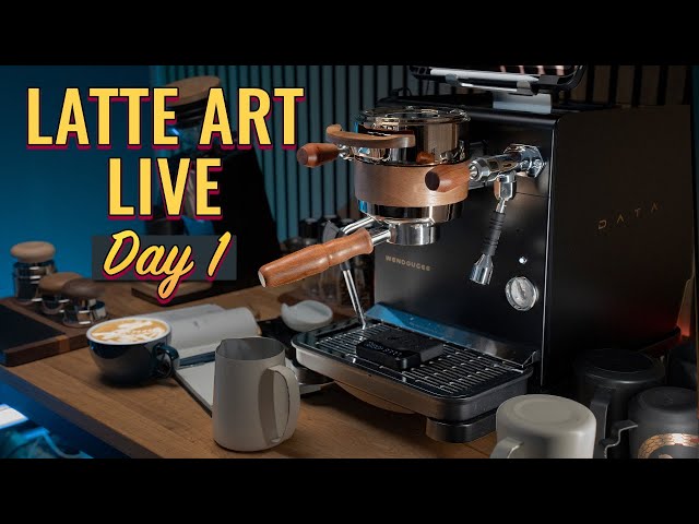 Latte Art Live Practice With Wendougee Data | Dragon [Day 1]