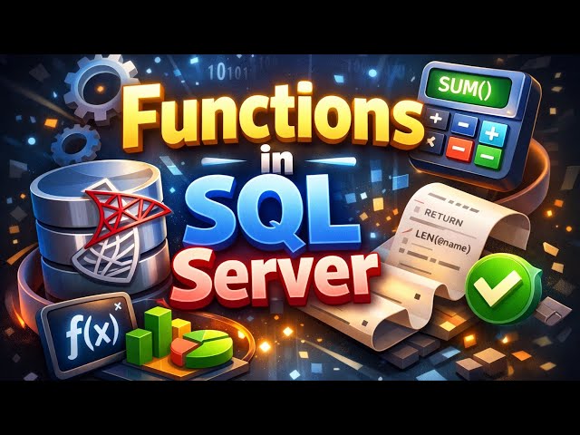 Functions in SQL Server Explained Clearly | Scalar, Aggregate & Table-Valued Functions @Jangi Tech