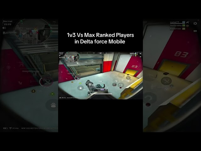 1v3 Vs Max Ranked Players in Delta Force Mobile🔥 #deltaforcegame #panda40k #ad #deltaforcemobile