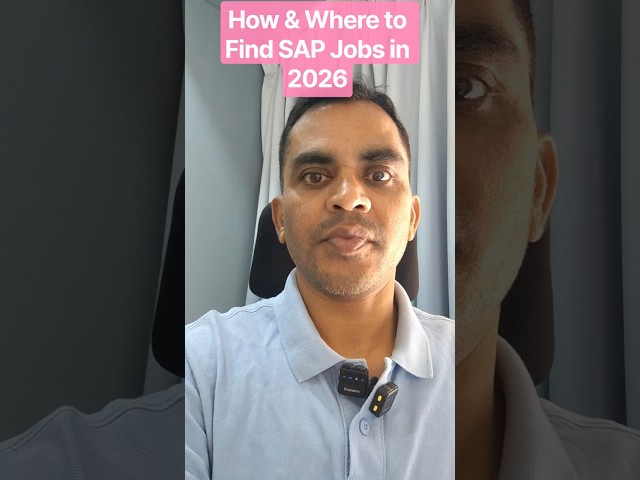 How & Where to Find SAP Jobs in 2026 #sap #saptutorial