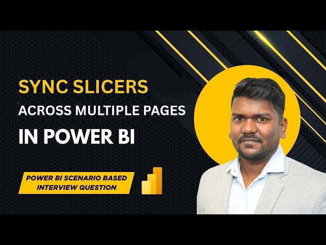 Sync Slicers Across Multiple Pages | Power BI Scenario Based Interview Question