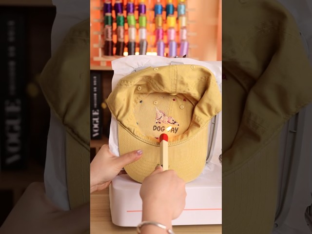 Can a Single-Needle Embroidery Machine Stitch Hats? YES! #shorts