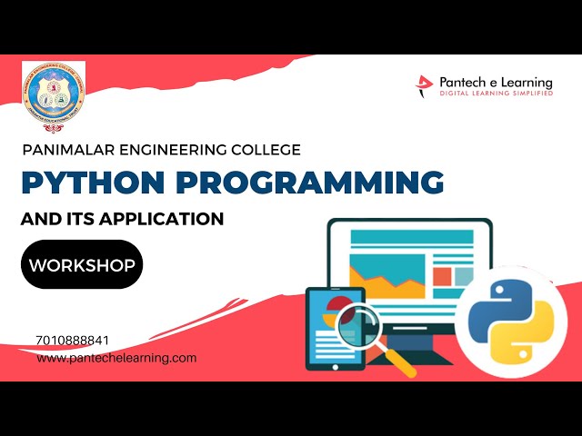 Day 1/3 - Workshop on Python Programming and its Application with Panimalar Engineering College
