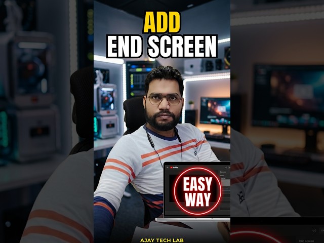 How to Add End Screen on YouTube Video in 2026! 🚀 #shorts  #subscribe #support #excel #like