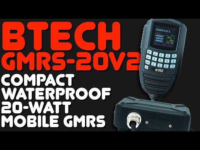 BTech GMRS-20V2 GMRS Mobile Review - BaofengTech GMRS20V2 Overview & Power Test