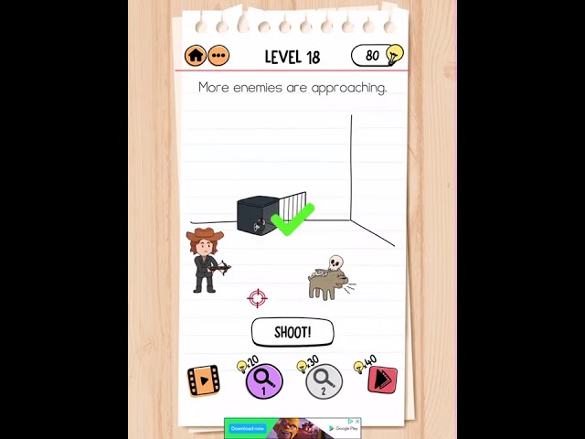 Brain Test 2 Level 18 Monster hunter Joe