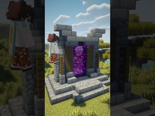 Minecraft Nether Portal Build Idea ⛏️ 🏠 #minecraft #builds #minecrafttutorial