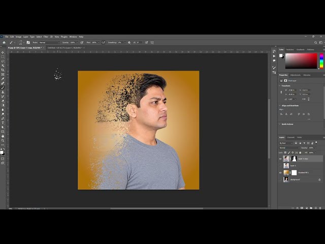Dispersion Effects in Photoshop | Dissolve | How to make Dispersion effects in Photoshop | Photoshop