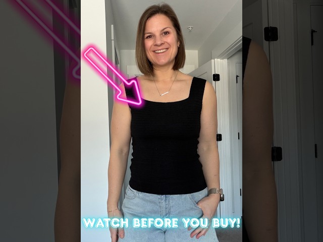 Honest review of ribbed tank top #ad