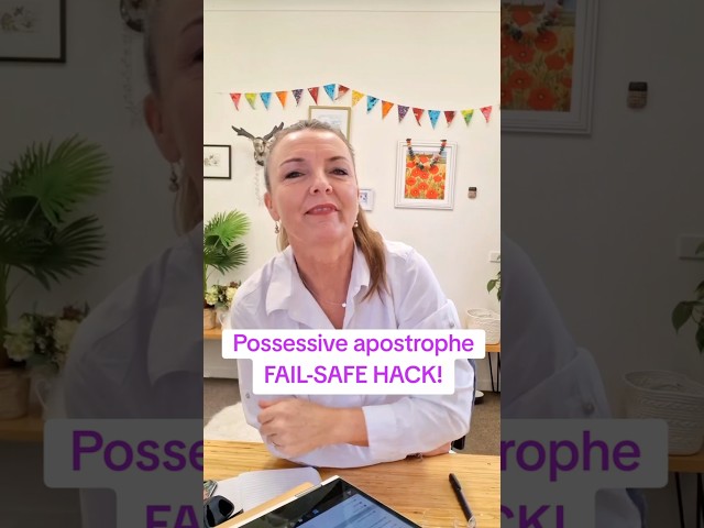 Possessive apostrophe HACK! #punctuation #apostrophe #teacher #grammar #teachertips #englishhelp