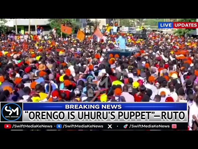 WEWE ORENGO WACHA KUWA PUPPET WA UHURU KENYATTA NA LINDA MWANANCHI! ANGRY PRESIDENT RUTO IN SIAYA